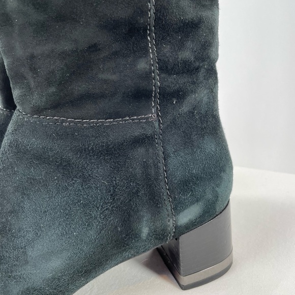 Tory Burch Suede Riding Boots in Black Size 10 - Picture 10 of 16